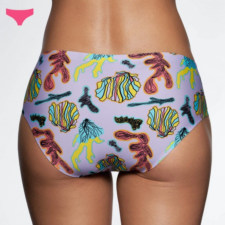 majtki damskie, kolorowe klasyczne figi damskie,