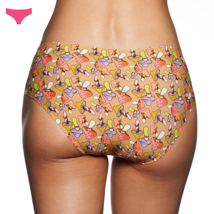 dreamy shrooms majtki damskie, kolorowe klasyczne figi damskie,