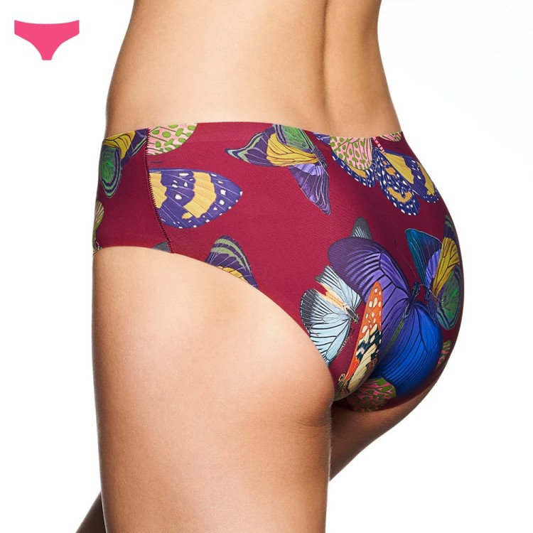 fairy moth majtki damskie, kolorowe klasyczne figi damskie,