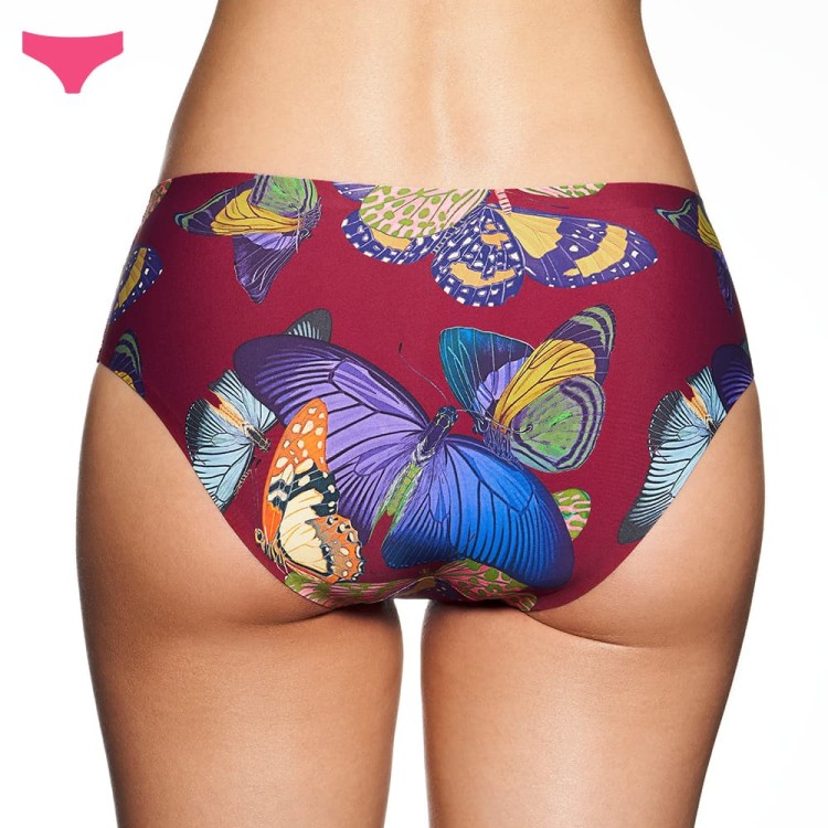 fairy moth majtki damskie, kolorowe klasyczne figi damskie,