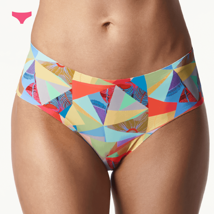 klasyczne figi damskie Palm Springs sklep internetowy z bielizną damską Paloma Pink, majtki damskie, kolorowe klasyczne figi damskie,