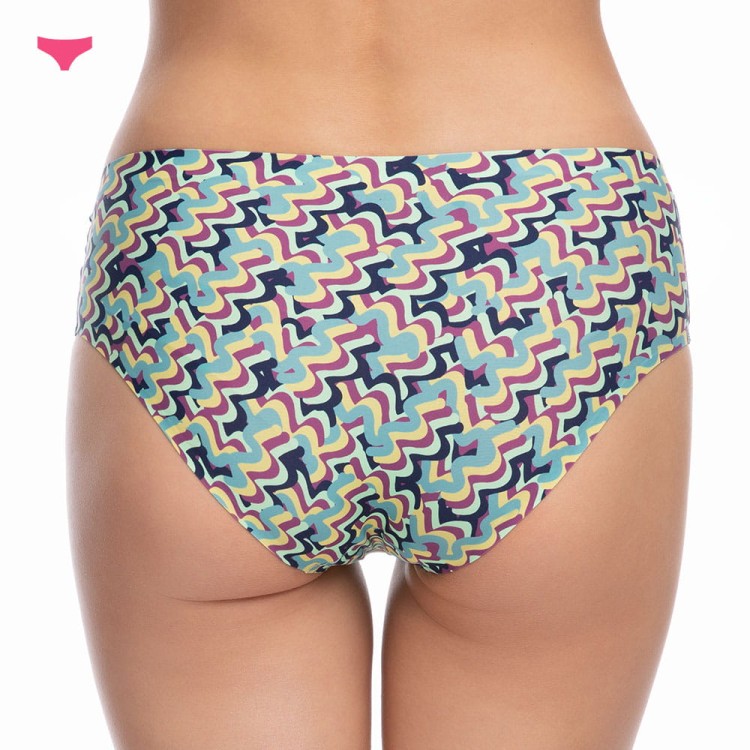 figi damskie w kolorowy wzór City Break