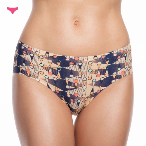 figi damskie w kolorowy wzór Traffic