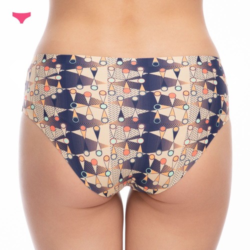 figi damskie w kolorowy wzór Traffic