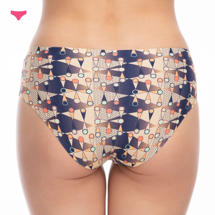 figi damskie w kolorowy wzór Traffic