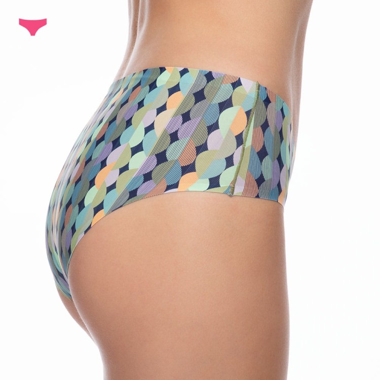 figi damskie w kolorowy wzór Cosy