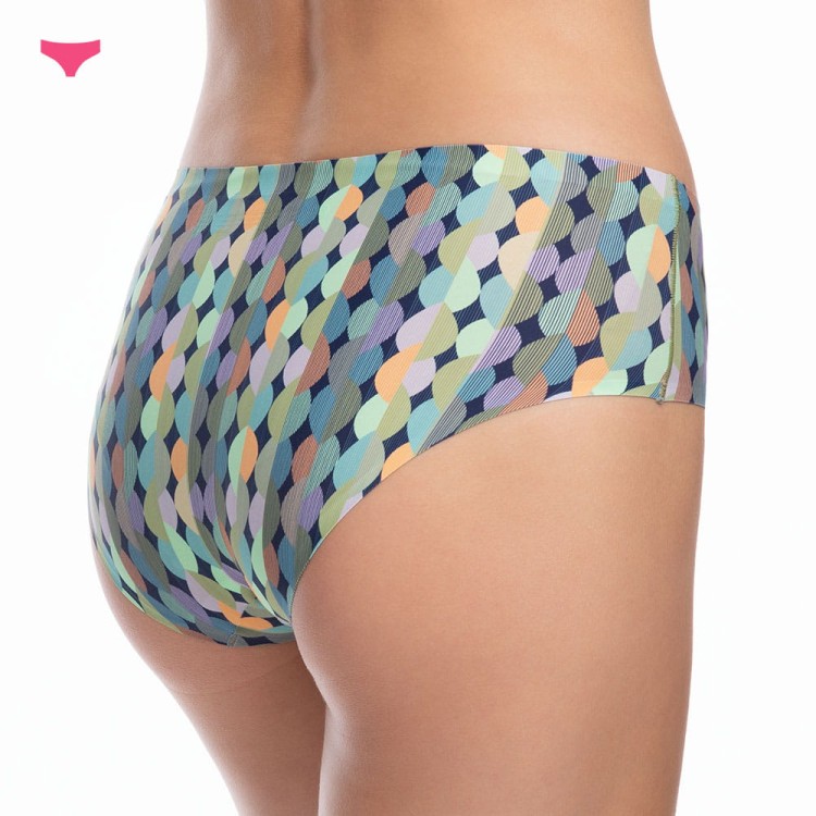 figi damskie w kolorowy wzór Cosy