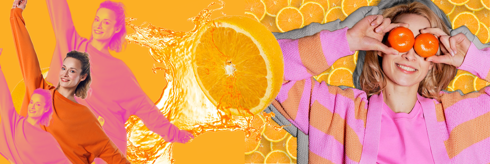 Pomarańczowe smoothie w kolorze pomarańczowego dresu z edycji Juicy Homewear